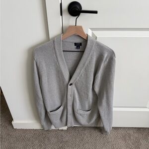 J. Crew Men's Light Gray Cardigan Sweater Men Medium